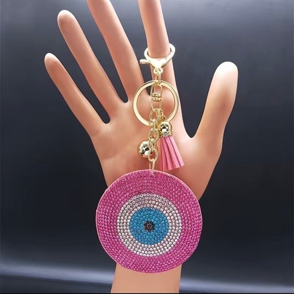 Other - Eye key chain- PINK